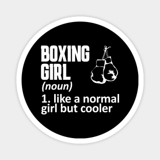 boxing girl Magnet